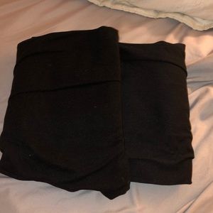 2 pairs of well loved black tc leggings